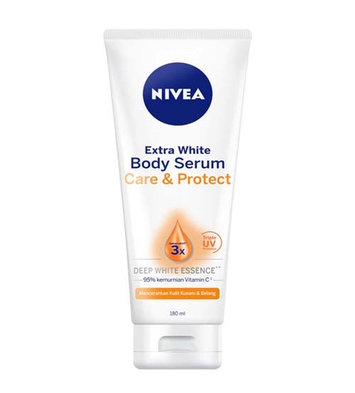 Nivea Extra White Care & Protect Body Serum Deep White Essence 180ml